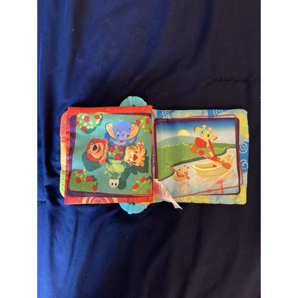 Bright Starts Baby Picture Book | Crinkly Material | Animal Theme
